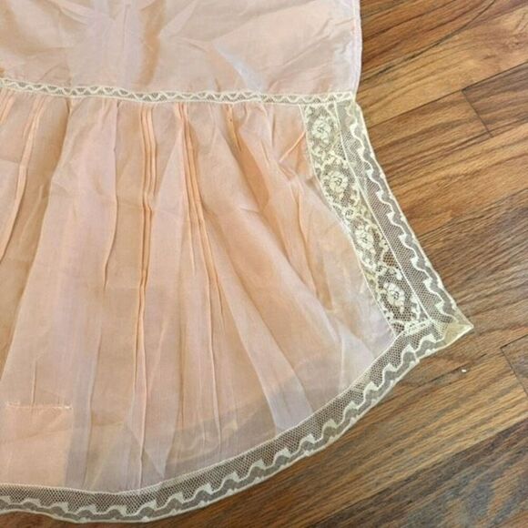 Vintage 1950’s Pink Silk Lace Romper Teddy Lingerie Size XL(40) - Picture 3 of 10